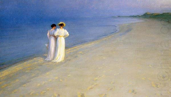 Peder Severin Kroyer Summer evening on Skagens Southern Beach china oil painting image